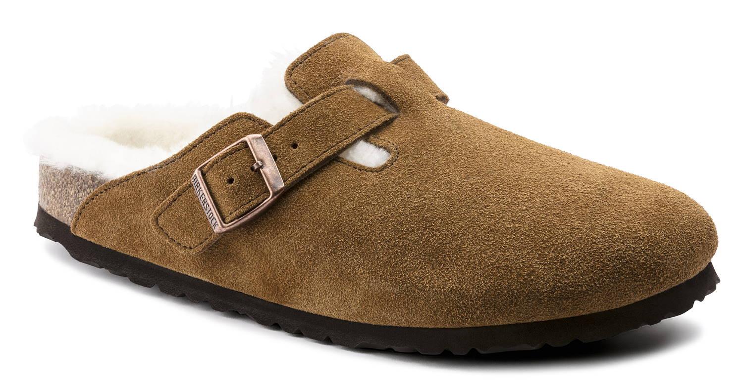 scarpe sabot con pelliccia